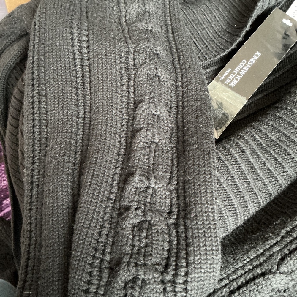 Jones NeW York Collection 100% merino wool open front cardigan/sweater size 2X. - Picture 8 of 13